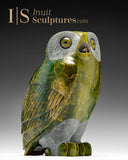 7.25" SIGNATURE Owl by Pits Qimirpik *Tropical Paradise*