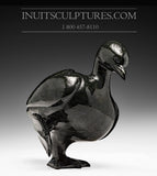 8" Black Dancing Goose by Pudlalik Shaa