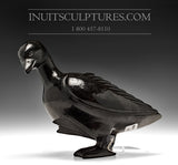 8" Black Dancing Goose by Pudlalik Shaa