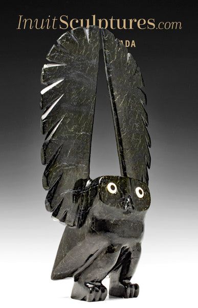 13" SIGNATURE Owl by Sam Qiatsuk *Ready for Take Off*