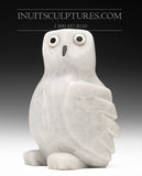 7" Snowy Owl with Inlay Eyes & Beak Sam Qiatsuk