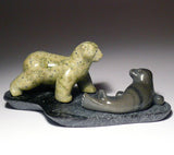 Dog and Seal by Peter Kilabuk