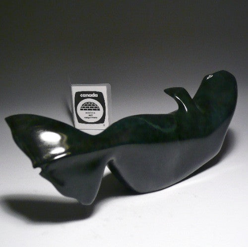 Black Whale by Lyta Josephie from Iqaluit – Inuit Sculptures Art Gallery