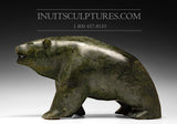 Ours marcheur sombre de 17 po par Mosessie Kilabuk