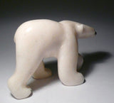 6" White Walking Bear by Jackie Takpanie