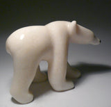 5.5" White Walking Bear by Jackie Takpanie
